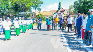 Bupati Baddrut Lepas Pemberangkatan 99 Santri Sidogiri Asal Pamekasan