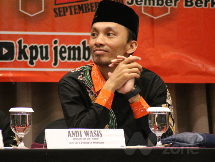 Foto: Komisioner Bagian Parmas KPU Jember, Andi Wasis.