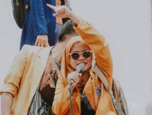 Mengenal Sosok Orator Perempuan Saat Aksi Tolak UU Cipta Kerja di Sumenep