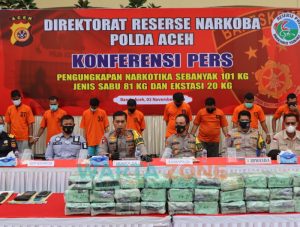 Polda Aceh Bongkar Sindikat Narkoba Kelas Kakap