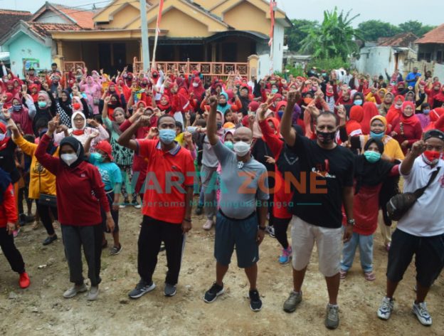 Foto: Said Abdullah Institute (SAI), saat menggelar senam bersama warga Kelurahan Karangduak, Kecamatan Kota Sumenep.