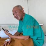Bupati Sumenep, A. Busyro Karim, saat menjalani rawat isolasi di Rumah Sakit Husada Utama (RSHU) Surabaya. (Foto: akun Facebook Nurfitriana Busyro)