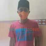 PASRAH: Salah satu pelaku pengrusakan TPS Pilkades Juruan Laok, Misroto saat diamankan polisi.