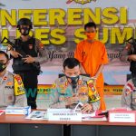 Kapolres Sumenep, AKBP Darman, saat jumpa pers di halaman Sanika Satyawada, dalam ungkap kasus selama tahun 2020.