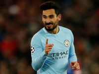 SELEBRASI: Ilkay Gundogan saat mencetak gol bersama Manchester City beberapa waktu lalu (Istimewa)