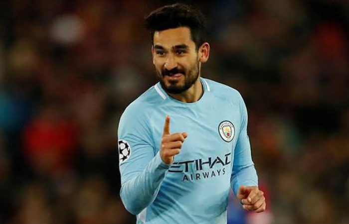 SELEBRASI: Ilkay Gundogan saat mencetak gol bersama Manchester City beberapa waktu lalu (Istimewa)