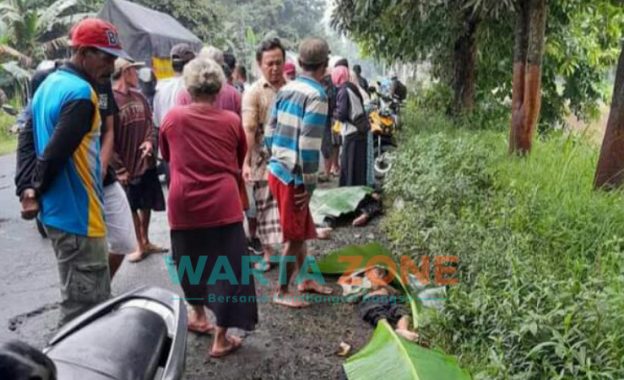 Kecelakaan lalu lintas yang terjadi di Dusun Tayeng, Desa Rowotengah, Kecamatan Sumberbaru, Kabupaten Jember.
