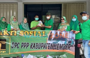 Peduli Korban Banjir, PPP Jember Turun Jalan Salurkan Bantuan