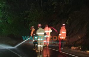 Kawasan Klemuk dan Songgoriti Kota Batu Longsor