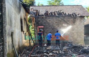 Lupa Matikan Kompor, Rumah Seorang Bujangan di Jember Ludes Terbakar