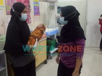 Foto : Kondisi bayi perempuan malang usai mendapatkan penanganan medis oleh Bidan setempat di Puskesmas Kencong, Kabupaten Jember.