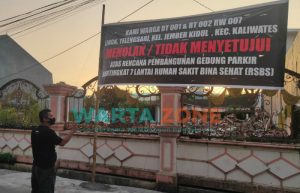 Rencana Pembangunan Gedung 7 Lantai Rumah Sakit Bina Sehat Jember Ditolak Warga