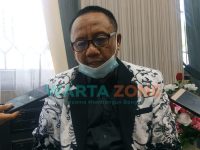 Foto: Ketua Asosiasi dan Organisasi PGRI Jember, Supriyono, saat dikonfirmasi di Kantornya Jalan Semangka, Baratan, Kecamatan Patrang, Jember.