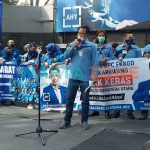 TEGAS: Sekretaris FKKGD Sumenep, Winanto saat berbicara pada acara mimbar demokrasi di Jakarta (Foto: Dok. WARTA ZONE)