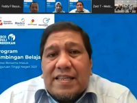 Foto: General Manager Medco E&P Kalimantan Region Herman Fauzi, saat program bimbel secara online bagi ratusan siswa di area-area operasi migas Medco.
