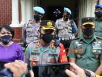 Kapolresta Bogor Kombes Pol Susatyo Purnomo Condro (tengah), saat memberikan keterangan pers.