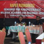 Foto: Rapat koordinasi pengurus PMI Kabupaten Jember.
