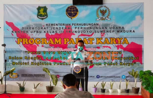 LUGAS: Kepala UPBU Kelas III Trunojoyo Sumenep, Muhammad Arqodri Arman saat memberikan sambutan (Foto: Abd Wakid)