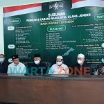 TANGGAP: PCNU dan Pagar Nusa Jember saat memberikan keterangan atas insiden bentrok anggota silat (Foto: Nur Imatus Safitri)