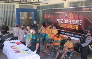 Polres Jember Ringkus 6 Pelaku Curanmor, Tiga Dihadiahi Timah Panas
