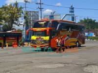 Foto: Bus AKDP Terminal Tawang Alun, Kecamatan Sukorambi, Kabupaten Jember.