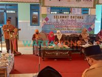 SUKSES: Tim penilai lomba desa/kelurahan tahun 2021 saat melakukan visitasi di Balai Desa Lobuk, Kecamatan Bluto (Foto: Ajie Putra)