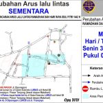 Foto: Perubahan Arus Lalu Lintas Sementara selama bulan ramadan dan menjelang Idul Fitri 1442 Hijriah.