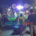 Foto: Sebanyak 4 grup kesenian musik patrol di malam bulan ramadan, saat melakukan pawai keliling kota Jember, Sabtu (8/5/2021) malam.