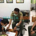 Foto: Wakil Ketua DPRD Jember, saat menyerahkan Bayi kucing hutan (Felis Bengalinsis) ke Balai BKSDA Wilayah III Jember.