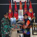 Foto: Bupati Sumenep, Achmad Fauzi, saat mengunjungi Kesatrian Yunif 1 Marinir Juanda, Surabaya.