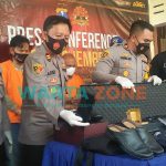 Foto: Press Conference di Mapolsek Wuluhan terkait kasus penipuan dan penggelapan uang.