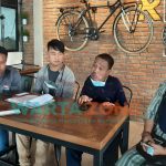 Foto: Ketua NPCI Jember Kusbandono, saat menggelar pres rilis terkait Lomba di Pekan Paralimpik Provinsi (Peparprov) Jawa Timur ke-1 Tahun 2021 di salah satu Cafe di Jember.