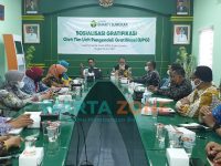 Foto: Sosialisasi gratifikasi oleh tim Unit Pengendali Gratifikasi (UPG), di aula BPRS Bhakti Sumekar.