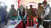 Foto: Forkopimda Jawa Timur, saat meninjau Vaksinasi massal di Kabupaten Sumenep, Madura, Jawa Timur.