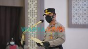 TEGAS: Kapolda Jatim, Irjen Pol Nico Afinta saat memberikan sambutan dalam acara Sertijab (Foto: Dok. WARTA ZONE)