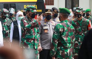Panglima TNI dan Kapolri Semangati Petugas, Tangani Covid-19 di Bangkalan