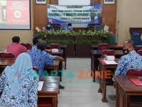 Foto: Agenda Sosialisasi dan Evaluasi Pengisian Indeks Inovasi Daerah di Kantor Bappeda, Kamis (17/06/2021).