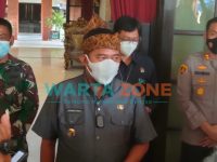 LUGAS: Bupati Sumenep, Achmad Fauzi bersama jajaran Forkopimda saat memberikan keterangan (Foto: Abd Wakid)