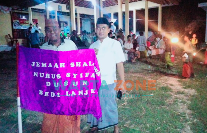 Pemdes Jate, Pulau Giliraja, Kecamatan Giligenting, Sumenep, menginstruksikan pembacaan burdah keliling dan sholawat nariyah, seiring terus meningkatnya kasus COVID-19.
