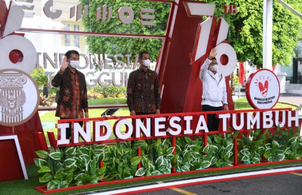 Foto: Yusuf Permana, Kepala Biro Protokol, Sekretariat Presiden, dalam peluncuran pendaftaran upacara virtual HUT ke-76 RI, yang digelar di halaman Istana Negara Jakarta.