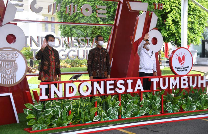 Foto: Yusuf Permana, Kepala Biro Protokol, Sekretariat Presiden, dalam peluncuran pendaftaran upacara virtual HUT ke-76 RI, yang digelar di halaman Istana Negara Jakarta.