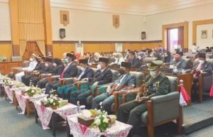 DPRD Banyuwangi Gelar Paripurna Mendengarkan Pidato Kenegaraan Presiden dalam Rangka HUT ke-76 Kemerdekaan RI
