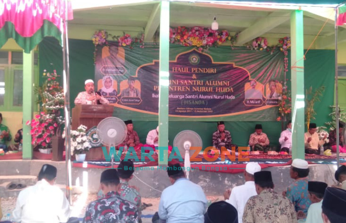 Foto: Ikatan Keluarga Santri Alumni Nurul Huda (Iksanda) Banbaru, saat menggelar haul pendiri dan reuni alumni.
