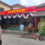Caption: Tampak halaman depan menuju ruang Satreskrim Polres Jember, Senin (30/8/2021).