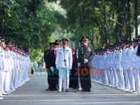 Wali Kota Bogor, Bima Arya, saat memimpin upacara Peringatan HUT Kemerdekaan Republik Indonesia ke-76.