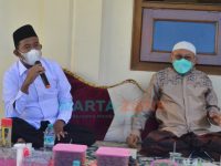 Foto: Bupati Sumenep, Achmad Fauzi, saat bersilaturrahmi ke Ponpes Al-Karimiyah Desa Braji.