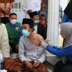 Foto: Bupati Sumenep, Achmad Fauzi, saat bersilaturahim ke Pondok Pesantren (Ponpes). Sabtu (18/09/2021).