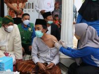 Foto: Bupati Sumenep, Achmad Fauzi, saat bersilaturahim ke Pondok Pesantren (Ponpes). Sabtu (18/09/2021).