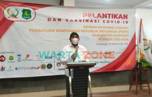 Bupati Sumenep Apresiasi Acara Vaksinasi dan Pelantikan PWRI