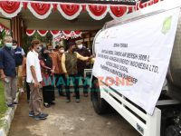 Foto: Penyerahan mobil tangki dari Kontraktor Kontrak Kerja Sama (KKKS) Kangean Energy Indonesia (KEI) ke Pemkab Sumenep, berlangsung di halaman Rumah Dinas Bupati Sumenep.